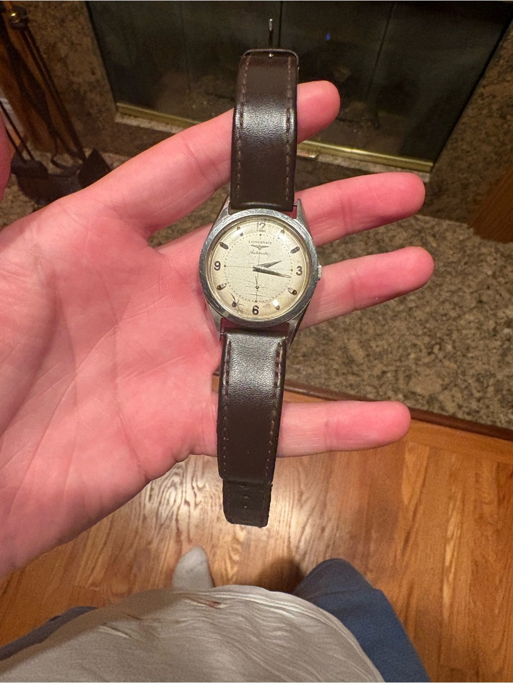 Vintage Longines Automatic Cal.19A Model 2220-P Explorer Dial Men’s 34mm Watch